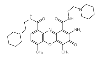 N,N-Bis(2-piperidinoethyl)actinocindiamide Structure