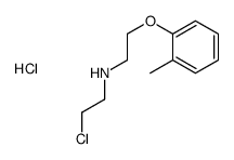 2-chloroethyl-[2-(2-methylphenoxy)ethyl]azanium,chloride结构式