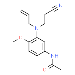 N-[3-[(2-cyanoethyl)allylamino]-4-methoxyphenyl]acetamide结构式