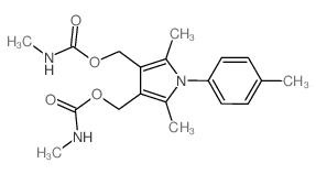 1H-Pyrrole-3,4-dimethanol,2,5-dimethyl-1-(4-methylphenyl)-, bis(methylcarbamate) (ester) (9CI) picture