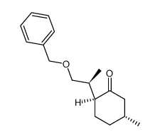 (-)-(1R,4S,8S)-9-benzyloxy-p-menthan-3-one Structure