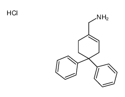 (4,4-diphenyl-1-cyclohexenyl)methanamine hydrochloride结构式