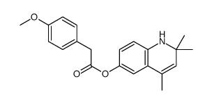 (2,2,4-trimethyl-1H-quinolin-6-yl) 2-(4-methoxyphenyl)acetate结构式