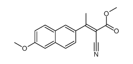 methyl 2-cyano-3-(6-methoxynaphthalen-2-yl)but-2-enoate Structure