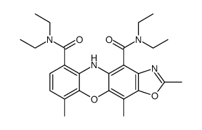 2,9,11-trimethyl-5H-oxazolo[4,5-b]phenoxazine-4,6-dicarboxylic acid bis-diethylamide Structure