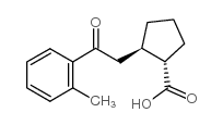 trans-2-[2-(2-methylphenyl)-2-oxoethyl]cyclopentane-1-carboxylic acid结构式