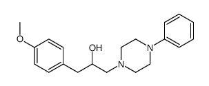 1-Piperazineethanol, alpha-(p-methoxybenzyl)-4-phenyl- structure