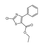 2-CHLORO-4-PHENYL-5-THIAZOLECARBOXYLIC ACID ETHYL ESTER结构式