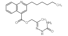 [(2Z)-2-(carbamoylhydrazinylidene)propyl] 2-hexylquinoline-4-carboxylate Structure