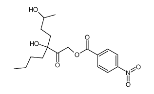 3-butyl-3,6-dihydroxy-1-(4-nitro-benzoyloxy)-heptan-2-one结构式