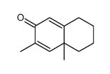 3,4a-dimethyl-5,6,7,8-tetrahydronaphthalen-2(4aH)-one Structure