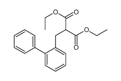 diethyl 2-[(2-phenylphenyl)methyl]propanedioate结构式