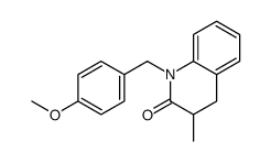 1-[(4-methoxyphenyl)methyl]-3-methyl-3,4-dihydroquinolin-2-one Structure