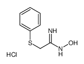 N'-hydroxy-2-phenylsulfanylethanimidamide,hydrochloride结构式