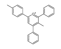 3-methyl-2,4-diphenyl-6-(p-tolyl)pyrylium结构式