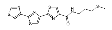 N-(3-(methylthio)propyl)-[2,4':2',4''-terthiazole]-4-carboxamide Structure