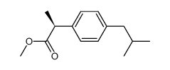 methyl (2S)-2-[4-(2-methylpropyl)phenyl]propanoate Structure