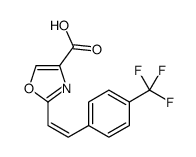 2-[2-[4-(trifluoromethyl)phenyl]ethenyl]-1,3-oxazole-4-carboxylic acid Structure