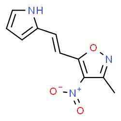 Isoxazole,3-methyl-4-nitro-5-[2-(1H-pyrrol-2-yl)ethenyl]-结构式