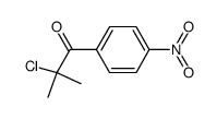 2-chloro-2-methyl-3-(p-nitrophenyl)-3-propanone结构式