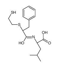 (2S)-4-methyl-2-[[3-phenyl-2-(2-sulfanylethylsulfanyl)propanoyl]amino]pentanoic acid结构式