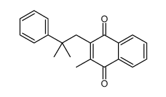 2-methyl-3-(2-methyl-2-phenylpropyl)naphthalene-1,4-dione Structure