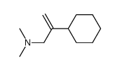 N,N-dimethylamino-3 cyclohexyl-2 propene-1结构式