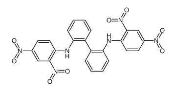 N,N'-bis-(2,4-dinitro-phenyl)-biphenyl-2,2'-diyldiamine结构式