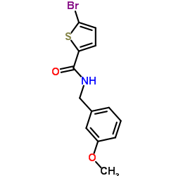 5-Bromo-N-(3-methoxybenzyl)-2-thiophenecarboxamide结构式