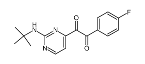 1-(2-tert-butylamino-pyrimidin-4-yl)-2-(4-fluoro-phenyl)-ethane-1,2-dione Structure