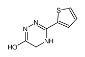 3-thiophen-2-yl-2,5-dihydro-1H-1,2,4-triazin-6-one结构式