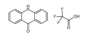 10H-acridin-9-one,2,2,2-trifluoroacetic acid结构式