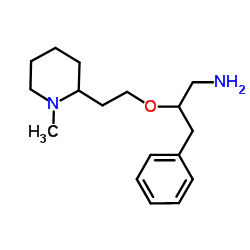 2-[2-(1-Methyl-2-piperidinyl)ethoxy]-3-phenyl-1-propanamine结构式