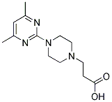 3-[4-(4,6-DIMETHYL-PYRIMIDIN-2-YL)-PIPERAZIN-1-YL]-PROPIONIC ACID structure