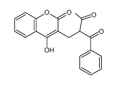 2-(4-Hydroxy-2-oxo-2H-chromen-3-ylmethyl)-1-phenyl-butane-1,3-dione Structure