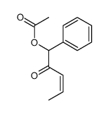 (2-oxo-1-phenylpent-3-enyl) acetate Structure