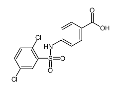 4-(2,5-DICHLORO-BENZENESULFONYLAMINO)-BENZOIC ACID Structure