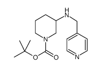 1-BOC-3-N-(PYRIDIN-4-YLMETHYL)-AMINO-PIPERIDINE structure