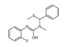 3-(2-fluorophenyl)-1-methyl-1-[methylsulfanyl(phenyl)methyl]urea Structure