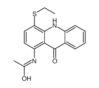 N-(4-ethylsulfanyl-9-oxo-10H-acridin-1-yl)acetamide Structure