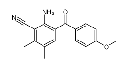 2-amino-3-(4-methoxybenzoyl)-5,6-dimethylbenzonitrile Structure