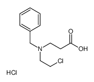 benzyl-(2-carboxyethyl)-(2-chloroethyl)azanium,chloride结构式