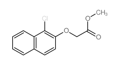 Acetic acid,2-[(1-chloro-2-naphthalenyl)oxy]-, methyl ester Structure