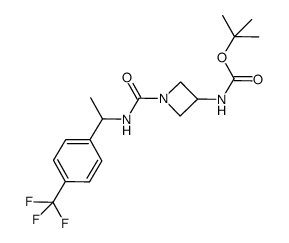 {1-[1-(4-trifluoromethyl-phenyl)-ethylcarbamoyl]-azetidin-3-yl}-carbamic acid tert-butyl ester Structure