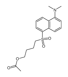 5-Dimethylamino-1-naphthyl-(4-acetoxybutyl)-sulfon Structure