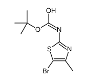 tert-butyl N-(5-bromo-4-methyl-1,3-thiazol-2-yl)carbamate Structure