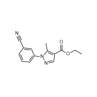 Ethyl 1-(3-cyanophenyl)-5-methyl-1H-pyrazole-4-carboxylate picture