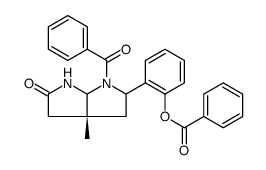 Pyrrolo[2,3-b]pyrrol-2(1H)-one, 6-benzoyl-5-[2-(benzoyloxy)phenyl]hexahydro-3a-methyl-, (3aR) Structure