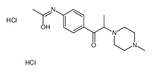 N-[4-[2-(4-methylpiperazin-1-yl)propanoyl]phenyl]acetamide,dihydrochloride Structure