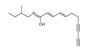 N-(2-methylbutyl)undeca-2,4-dien-8,10-diynamide结构式